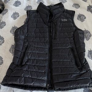 The North Face Black Quilted Vest Medium